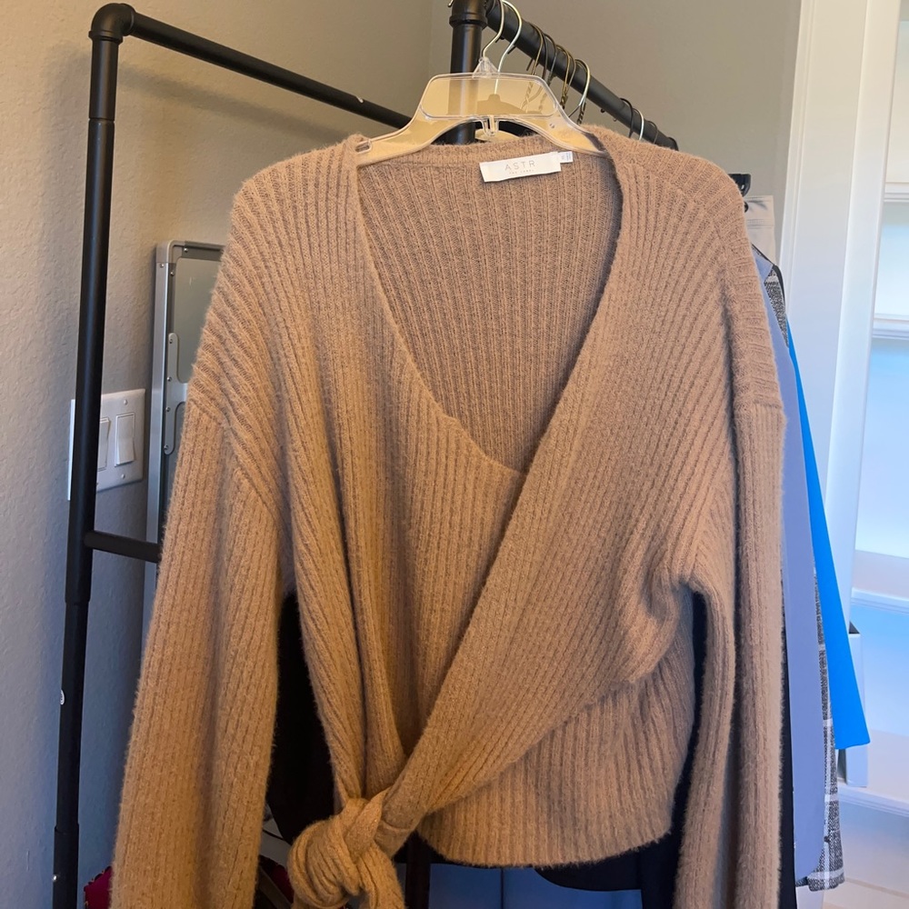 Wrap sweater